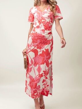 Spartina 449 Junetta Midi Dress Castillo Floral Pink